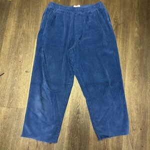 Urban Outfitters Men's Deep Blue Corduroy Pants